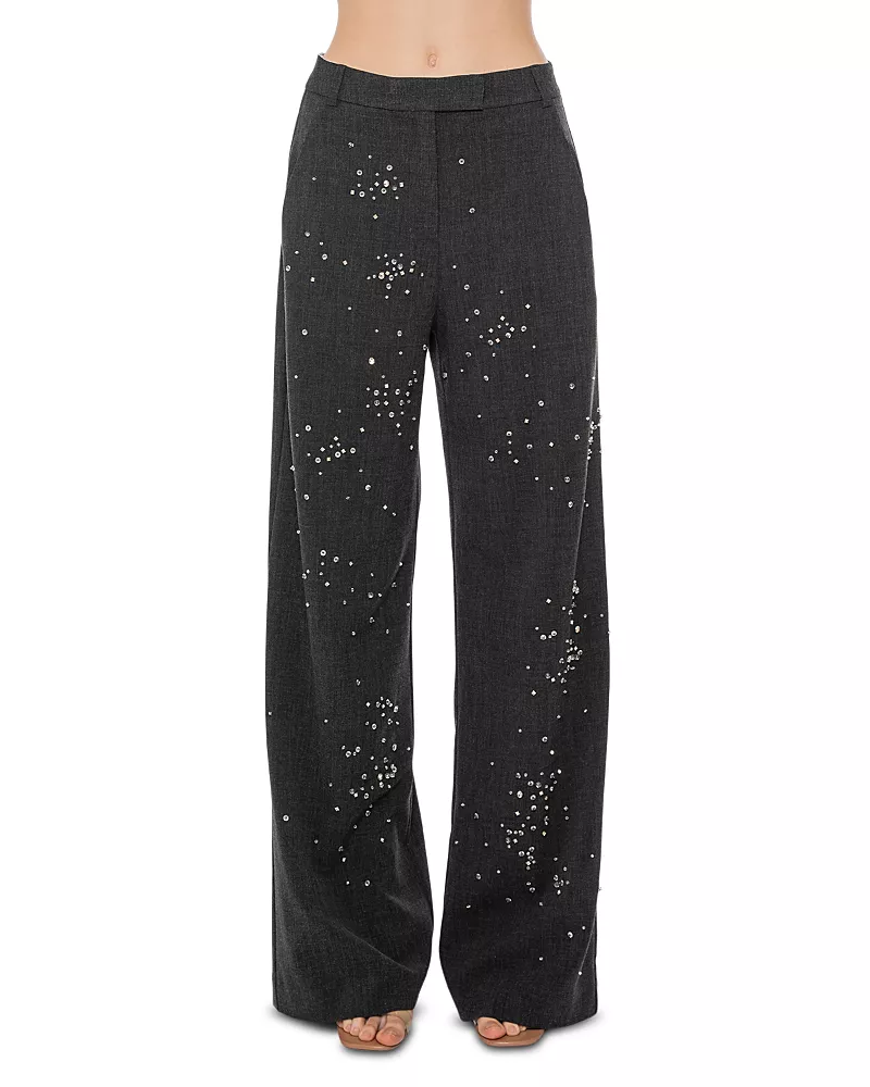 DES_PHEMMES Embellished Suit Pants