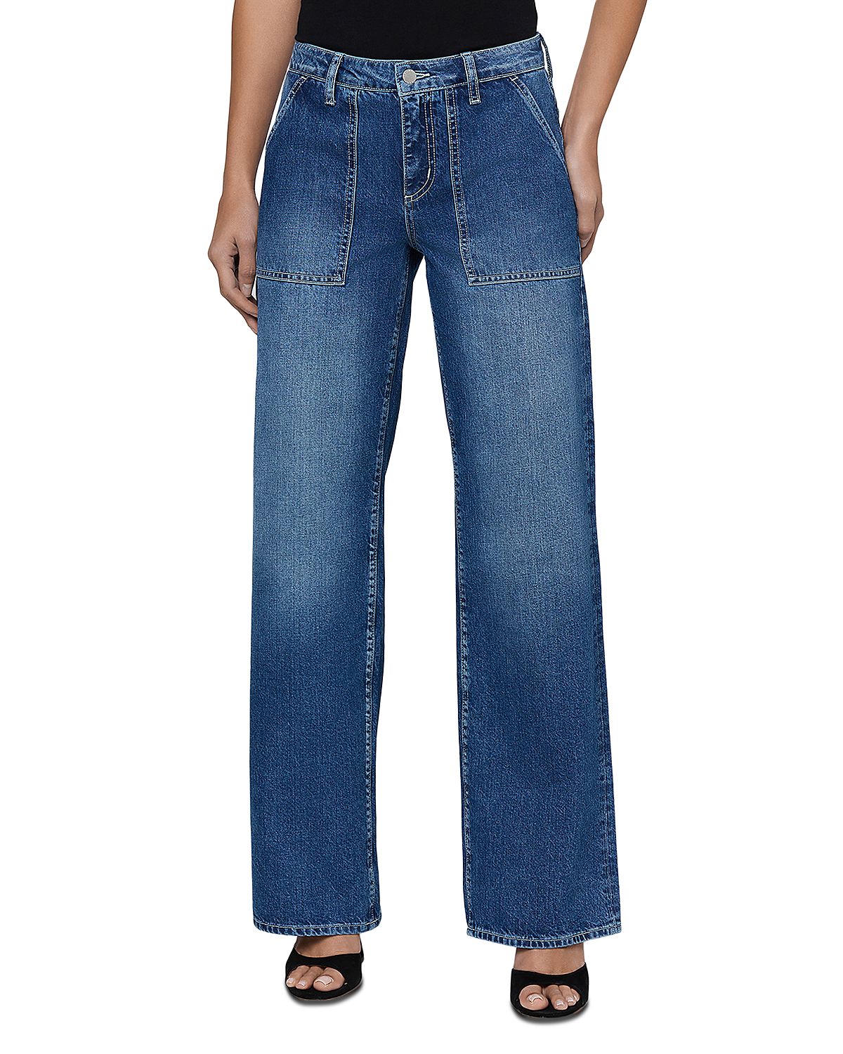 L'Agence Christel High Rise Wide Leg Jeans