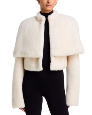Vlad Faux Fur Cape Jacket