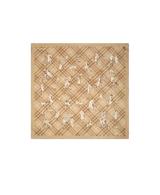  Check Mates Silk Scarf