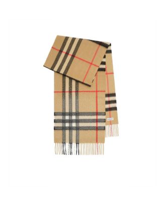  Embellished Check Cashmere Scarf