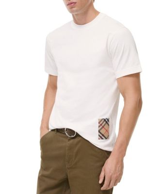  Check Label Cotton T-shirt