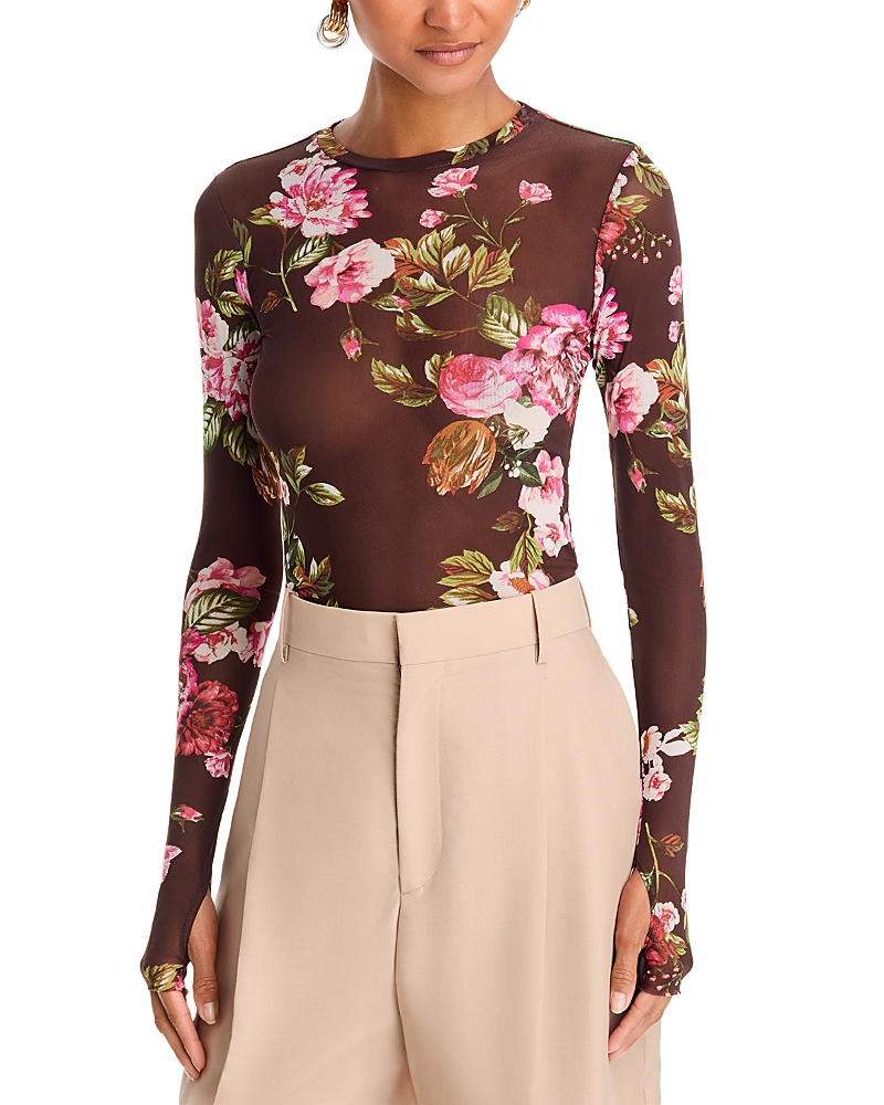 Afrm Kaylee Printed Lace Top