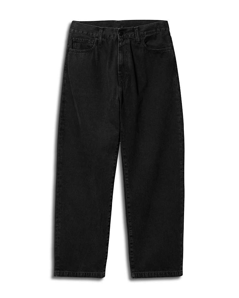 Carhartt Landon Straight Fit Jeans In Rinse Blue In Black (stone Washed)