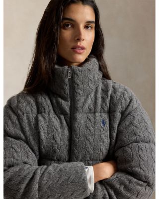 Cable Wool & Cashmere Puffer Jacket - thumbnail 10