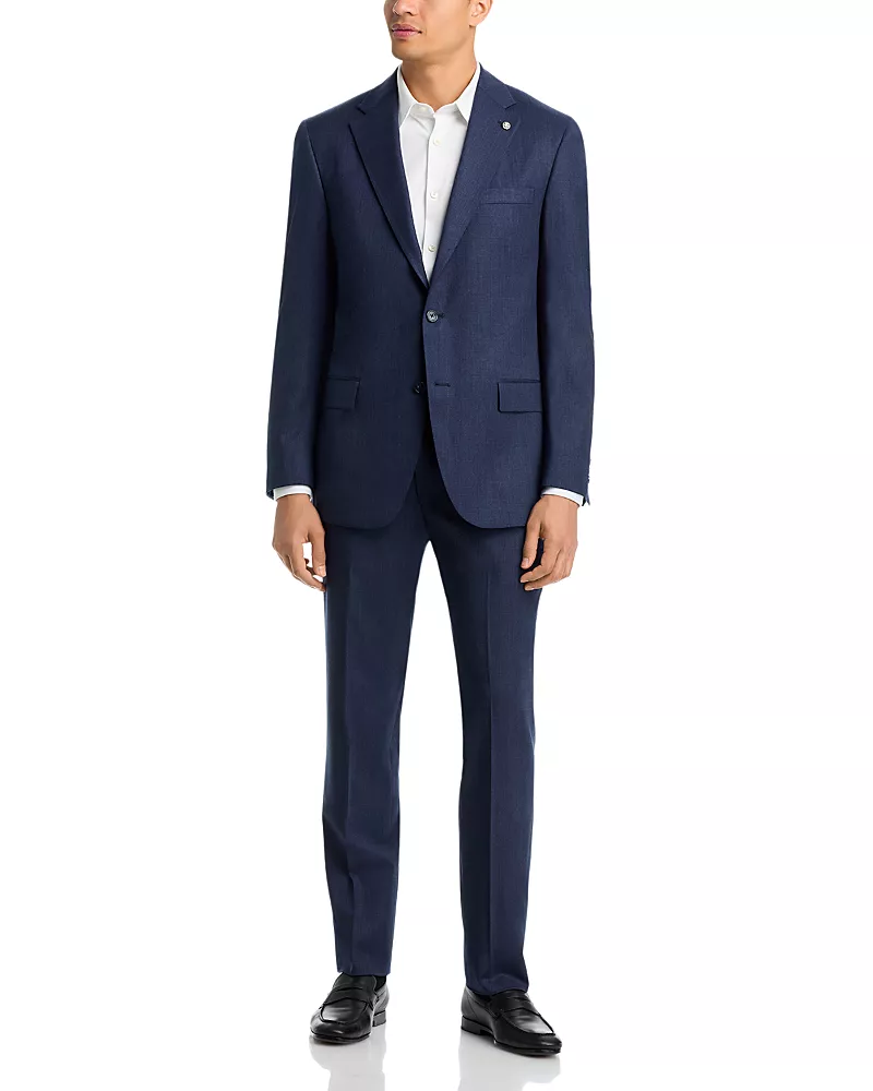 Hart Schaffner Marx New York Fit Melange Solid Suit