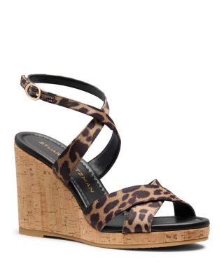Women's Alyssa Leopard Wedge Sandals