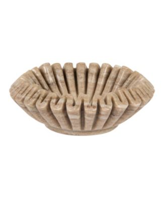 Round Marble Pleated Dish