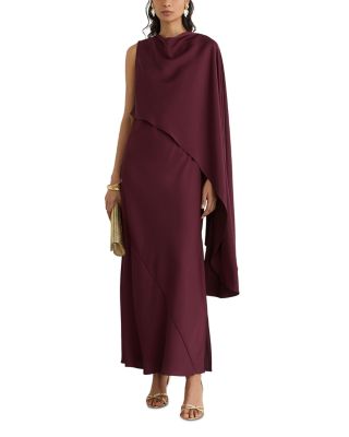 Winnie One Shoulder Cape Dress