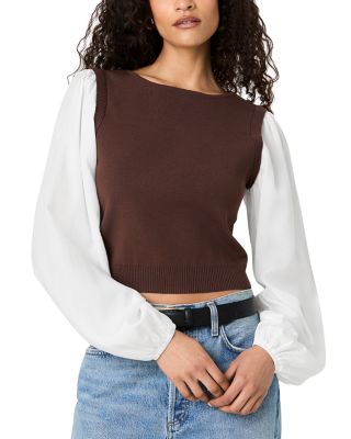 Maxime Mixed Media Top