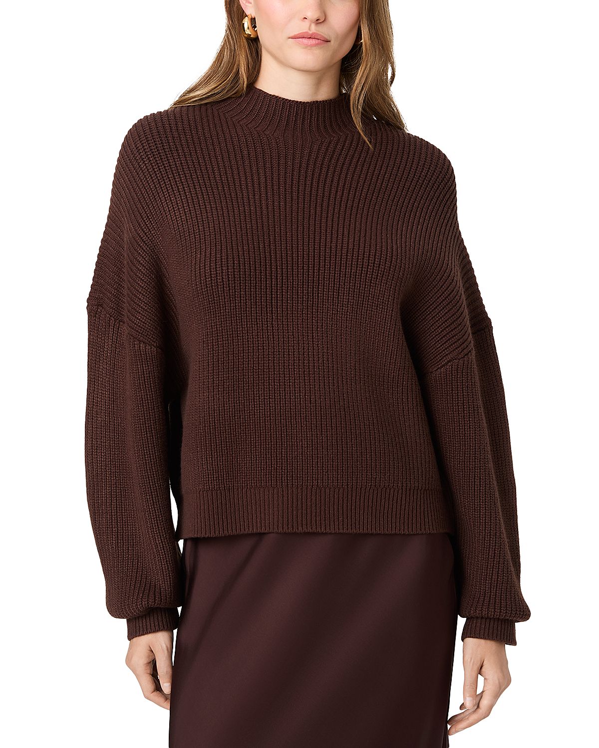 French Connection Baby Soft Mock Neck Sweater
