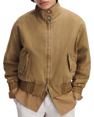 Eliza Canvas Bomber Jacket