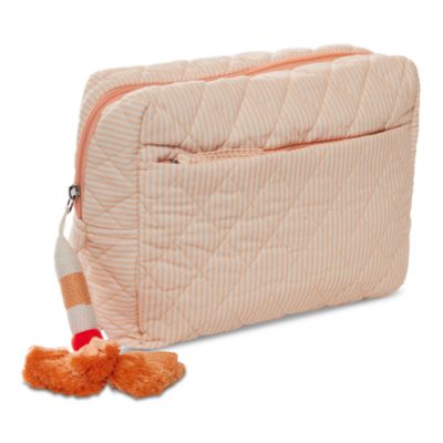 Nandi Striped Quilted Cosmetic Bag