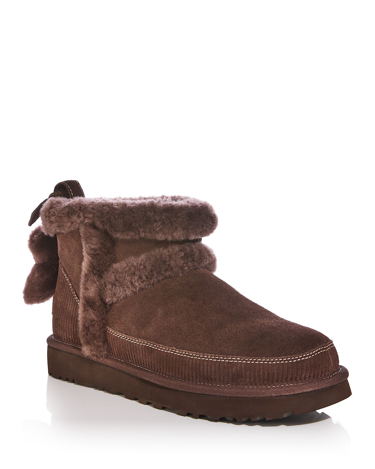 Ugg Women's Classic Mini Heritage Suede Shearling Lined Ankle Boots