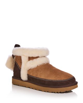 Ugg Women's Classic Mini Heritage Suede Shearling Lined Ankle Boots