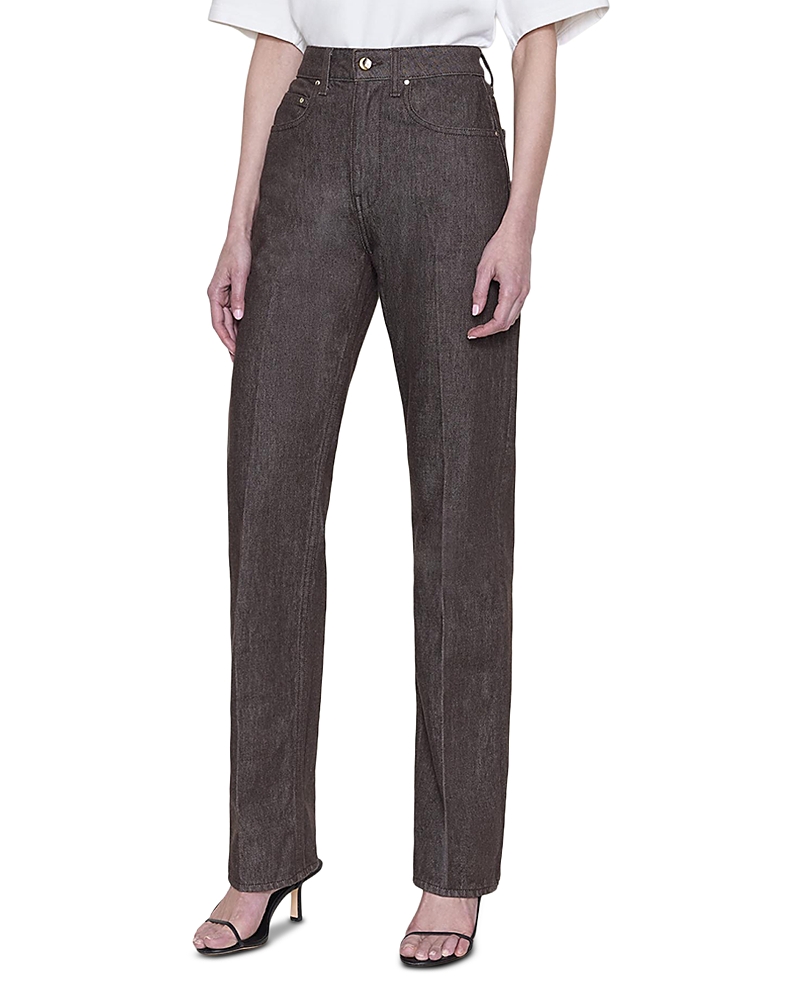 Ossou Noon Straight Leg Cotton Jeans in Sorrel Wash
