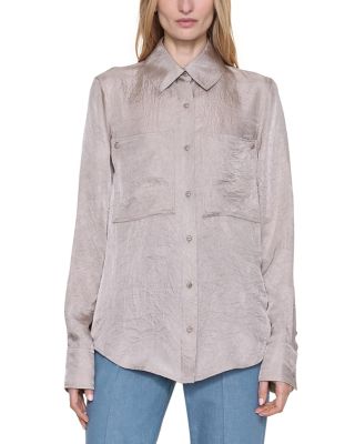 Spade Flannel Patch Pocket Top 