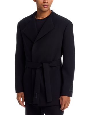 Wool Stretch Belted Jacket