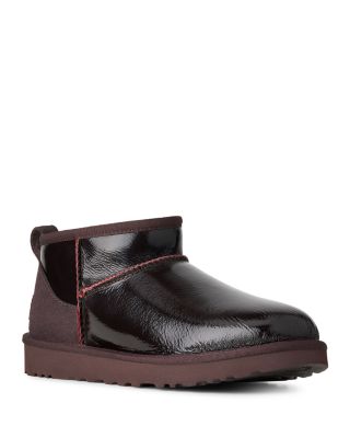 Women's Classic Ultra Mini Crinkle Shearling Lined Boots