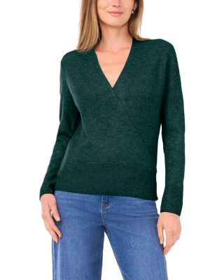 1.state Cross Front Long Sleeve Sweater