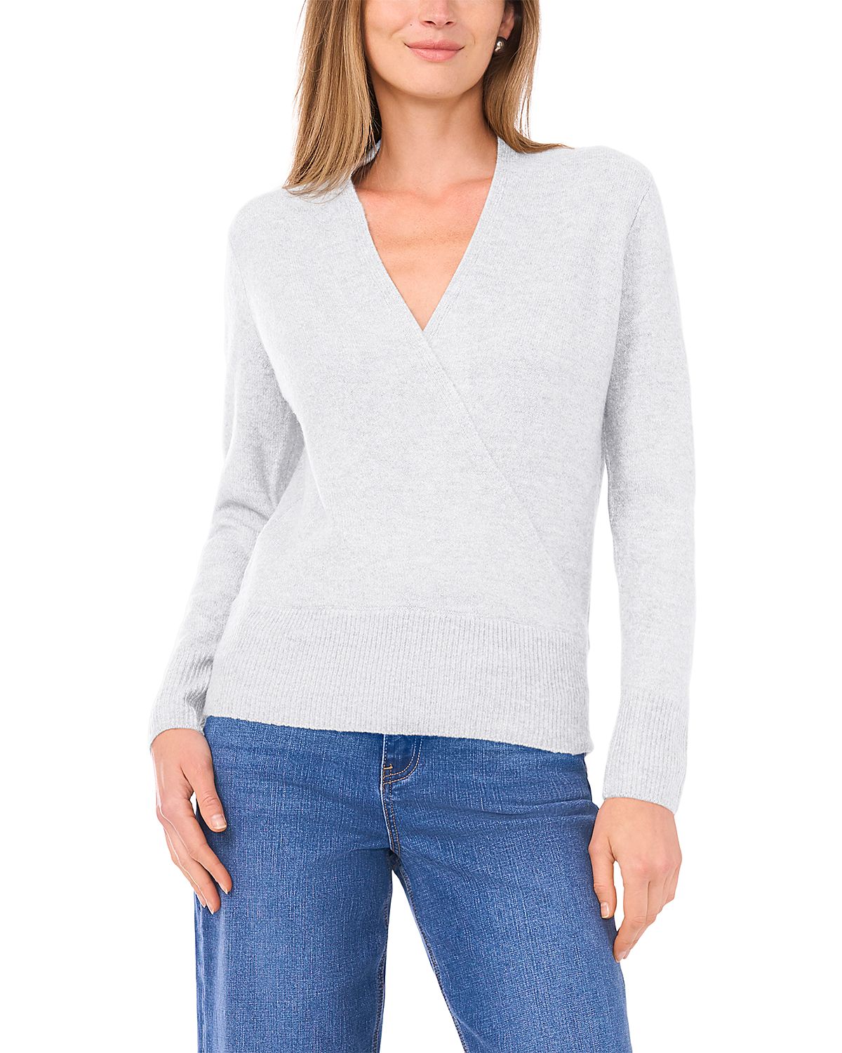 1.state Cross Front Long Sleeve Sweater