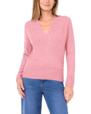 1.state Cross Front Long Sleeve Sweater