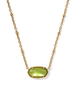 Elisa Tiger Stripe Openwork Stone Pendant Necklace, 16-19"