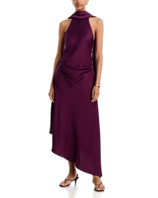 Monica Satin Midi Dress