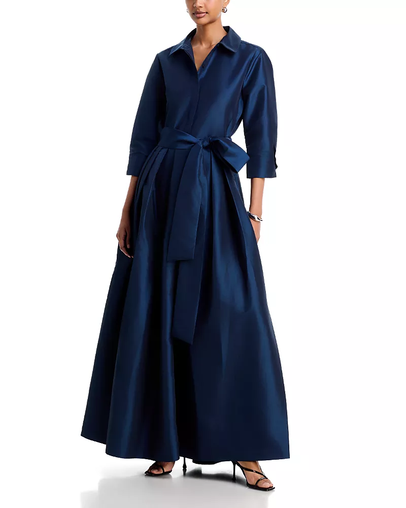 Simkhai Julip Belted Three Quarter Sleeve Gown