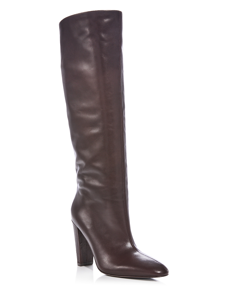 Aqua Women's Helen Leather Knee High Boots - Exclusive