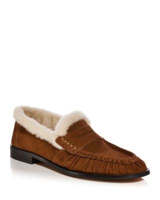 Women's Hanaf Suede & Faux Fur Loafers - Exclusive