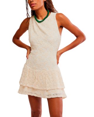 Slow Burn Lace Layered Mini Dress