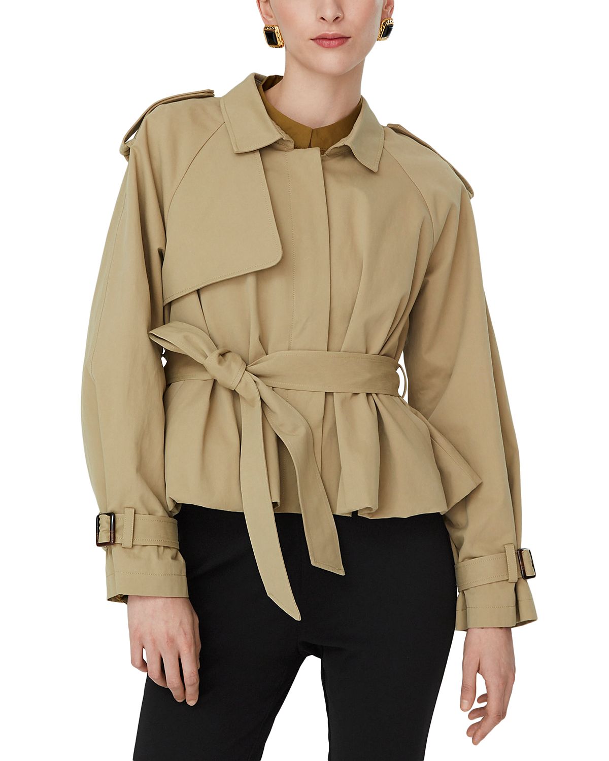 Jovonna London Cropped Trench Jacket
