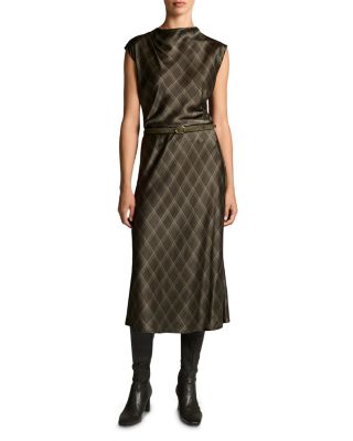 Diamond Plaid Slip Skirt - thumbnail 2