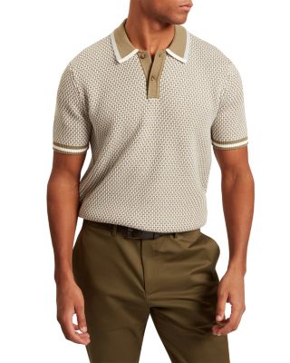 Breame Short Sleeve Waffle Stitch Polo