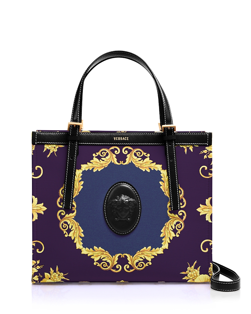 Versace Medium Printed Cotton Tote Bag
