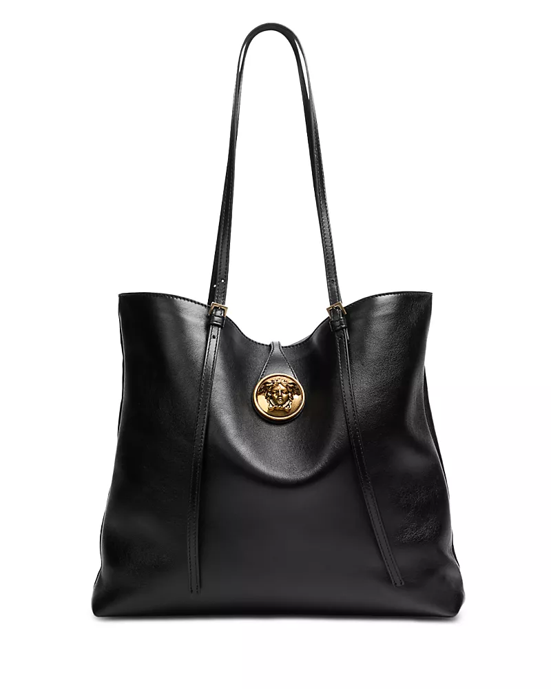Versace Small Leather Tote Bag