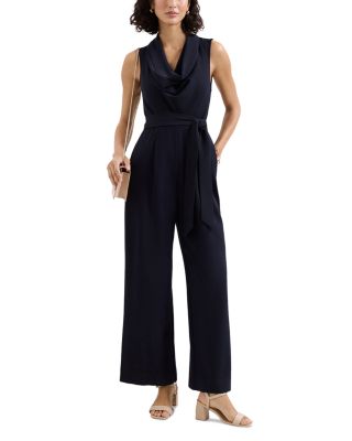 Petite Emry Cowl Neck Belted Jumpsuit