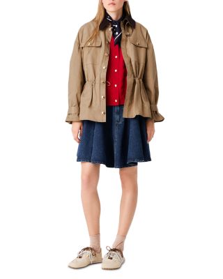 Gapiri Contrast Collar 2-in-1 Trench Coat 