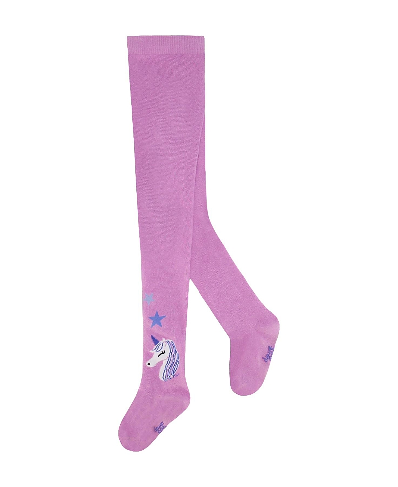Deux par Deux Girls' Ribbed Waistband Stretch Fit Knit Tights - Little Kid, Big Kid