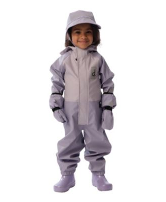Girls' Full-Zip One Piece Hooded Rain - Baby