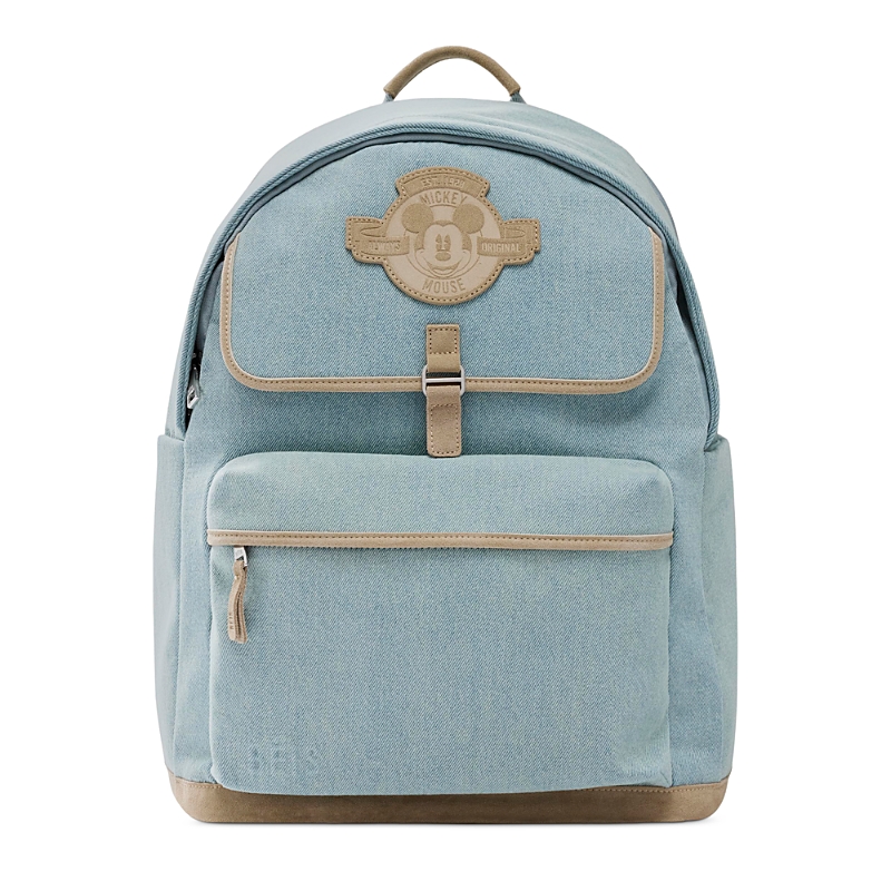 Beis The Disney Backpack In Blue Jeans