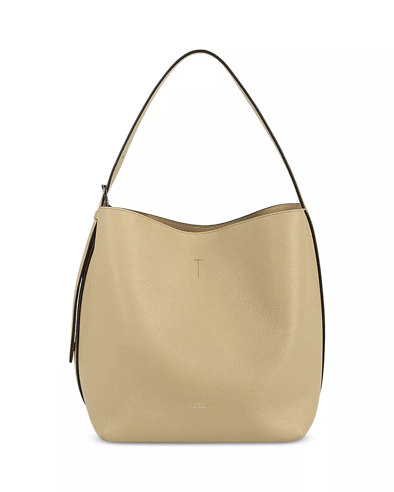 Toteme Medium Belted Leather Tote Bag
