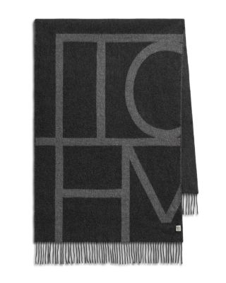 Monogram Brushed Wool Scarf