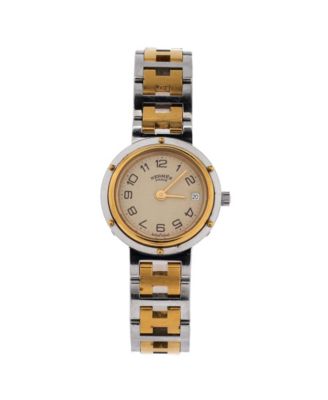 Clipper Quartz Watch in Stainless Steel with Plated Metal 24mm