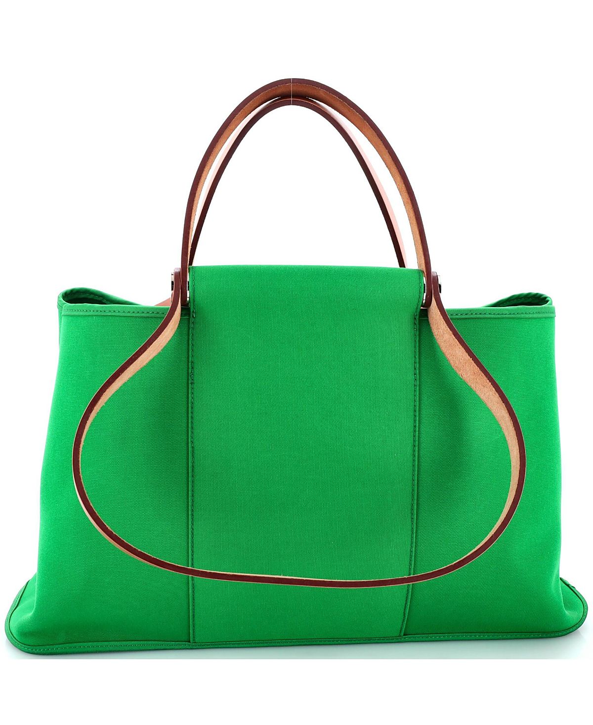 Pre-Owned HERMES 39 Cabag Elan Toile and Leather