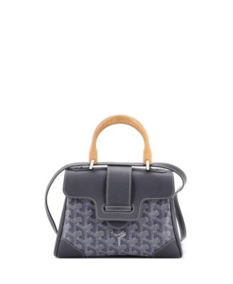  Mini Saigon Top Handle Bag Coated Canvas with Leather