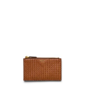  Woven Madras Leather Card Holder