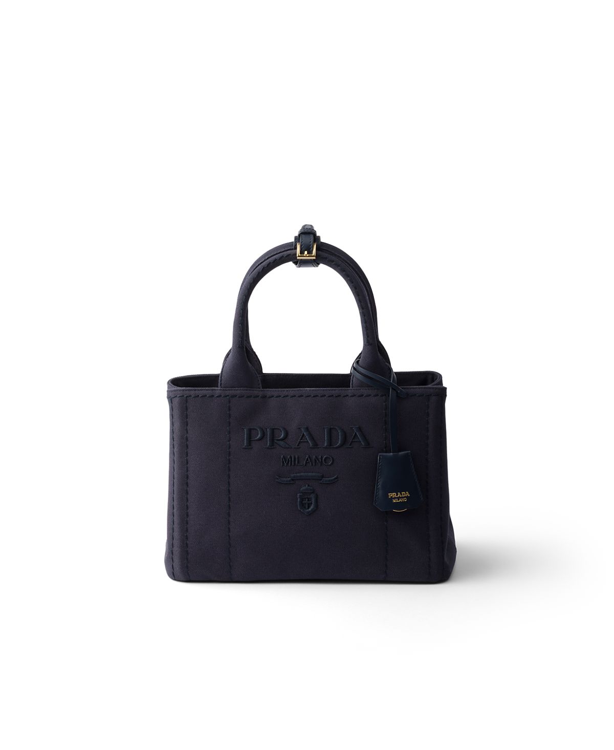 Prada Jardiniere Small Cotton Canvas Bag