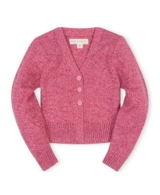 Girls' Organic V-Neck Cardigan Sweater - Little Kid, Big Kid